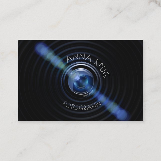 Carte De Visite Schönes Design Fotografie Visitenkarte (Devant)