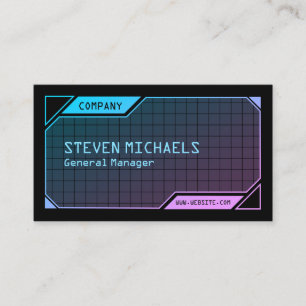 Carte De Visite Sci fi frame noir