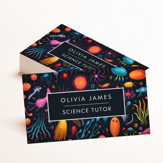 Carte De Visite Science Biologie Éducation Enseignant Tutor (Créateur téléchargé)