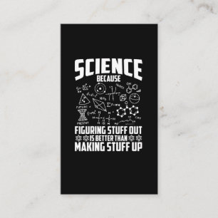 Carte De Visite Science Nerd Mathematician Chemist Physicist
