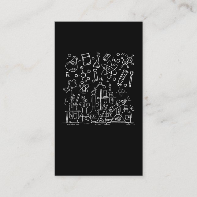 Carte De Visite Sciences de l'équipement de laboratoire en chimie (Devant)