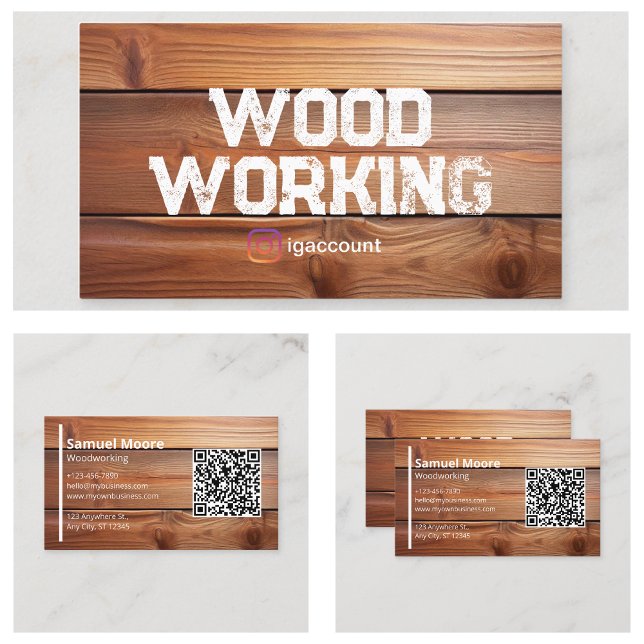 Carte De Visite Scierie professionnelle de menuiserie (Woodworking Professional Sawmill Business Card
)