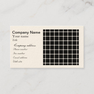 Carte De Visite Scintillement de l'illusion optique de grille