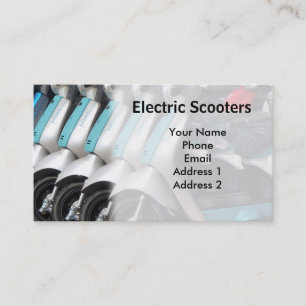 Carte De Visite Scooters électriques favorables à l'environnement