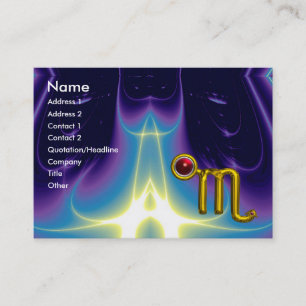 Carte De Visite SCORPIO ZODIAC ANNIVERSAIRE Grenade rouge