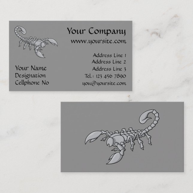 Carte De Visite Scorpion icon (Devant / Derrière)