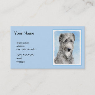Carte De Visite Scottish Deerhound Peinture - Cute Original Chien