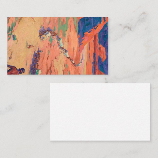 Carte De Visite Scouter les intrus par Maynard Dixon (Devant / Derrière)