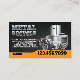 Carte De Visite Scrap Metal Recycle English-Spanish Business Card