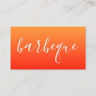 Carte De Visite script barbecue