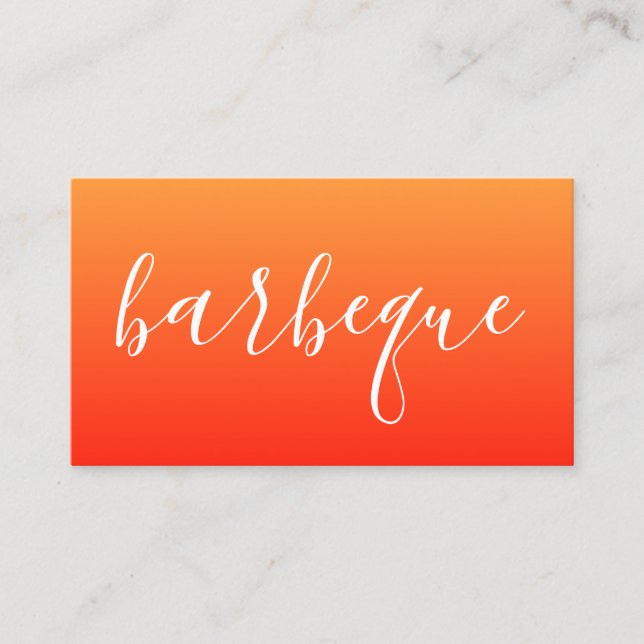 Carte De Visite script barbecue (Devant)