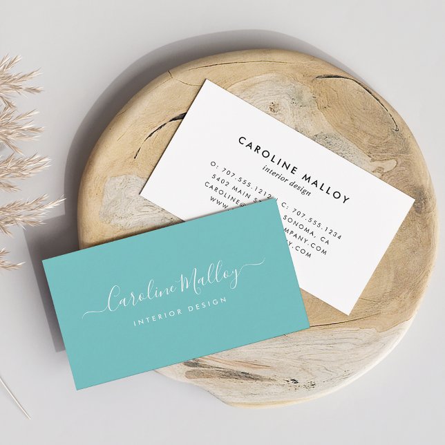 Carte De Visite Script de signature (Créateur téléchargé)