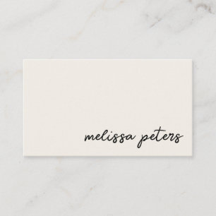 Carte De Visite Script de signature moderne simple