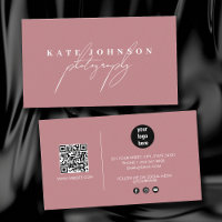 Script de signature rose vif Code QR Médias sociau