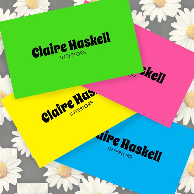 Carte De Visite Script fantaisie Gras Lime Vert Chic Minimal (Fancy Script Bold Lime Green Brat Chic Minimal Business Card
)