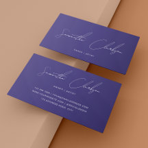 Script minimaliste à la main chic orchidée violet