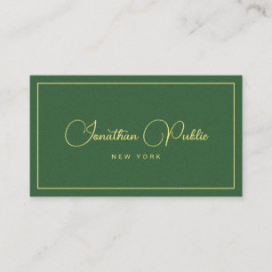 Carte De Visite Script professionnel élégant Votre texte personnal