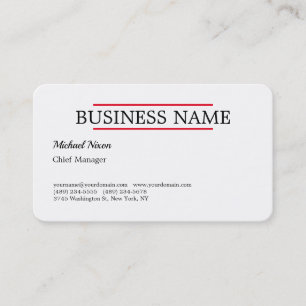 Carte De Visite Script tendance Moderne Professionnel Plastique mi