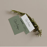 Script vert minimaliste Neutre Boho Chic Moderne