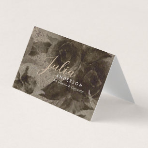 Carte De Visite Script Vintage or chic