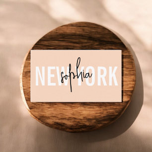 Carte De Visite Scripts minimalistes à l'élégance