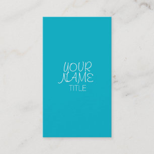 Carte De Visite Scuba Blue Freehand simple