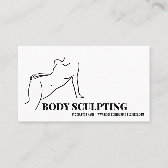 Carte De Visite Sculpture corporelle contournement spa simple (Devant)