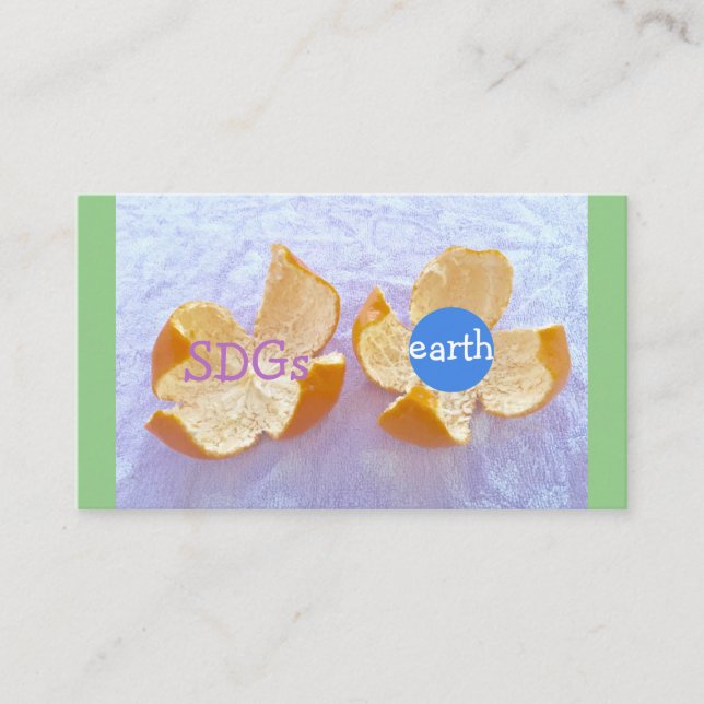 Carte De Visite SDGs 地球環境　自然体 (Devant)