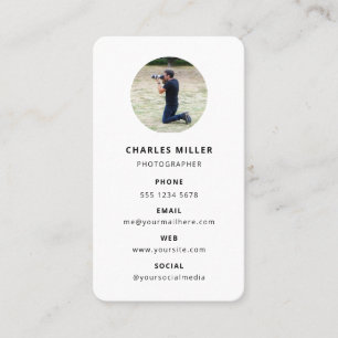 Carte De Visite Se démarquer avec style ! Photographie minimaliste