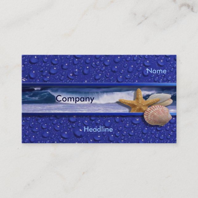 Carte de visite Sea Shells (Devant)