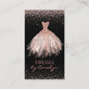 Carte de visite Seamstress Black and Pink