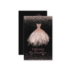 Carte de visite Seamstress Black and Pink