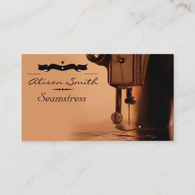 Carte De Visite Seamstress Business Card (Devant)