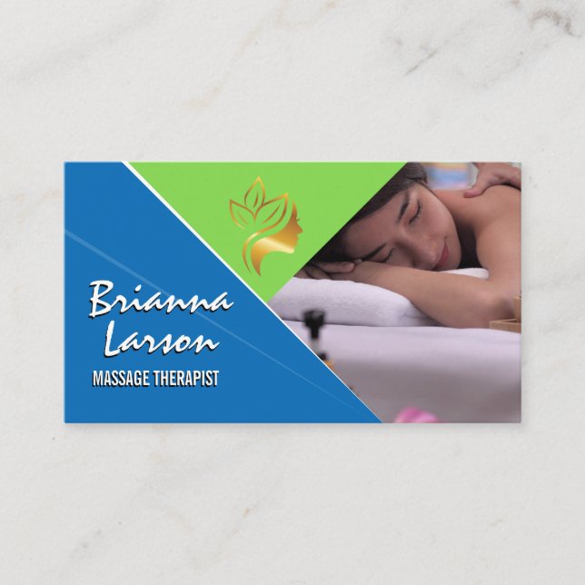 Carte De Visite Séance de massage | Massage du dos | Spa de jour (Devant)