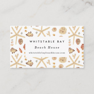 Carte De Visite Seashells Beach House Cottage B&B Location de vaca