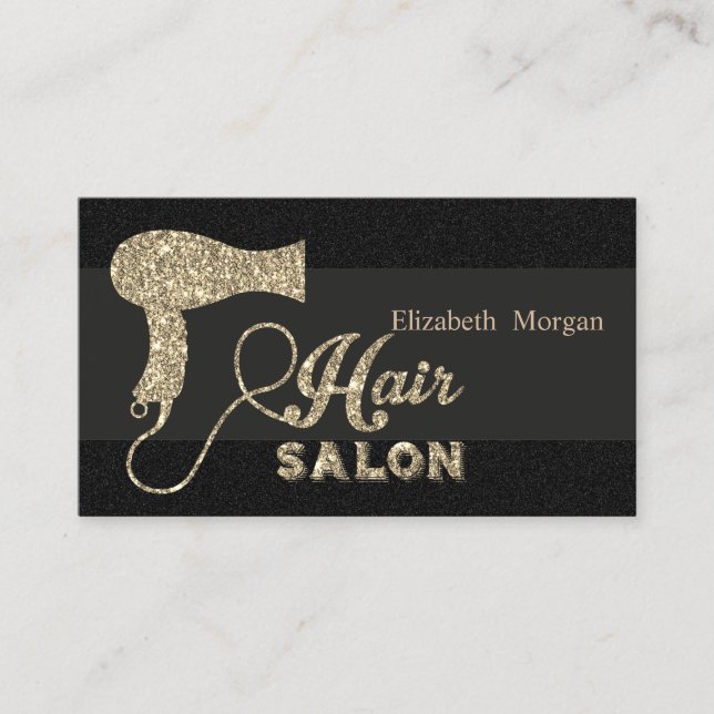 Carte De Visite Sèche-cheveux professionnel élégant (Devant)