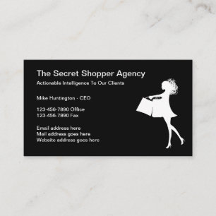 Carte De Visite Secret Shopper Business Services