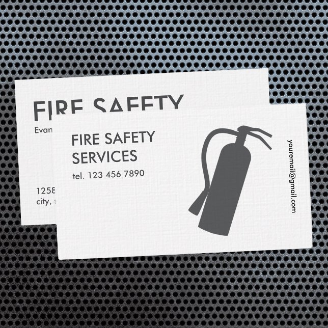 Carte De Visite Sécurité incendie (Fire Safety)