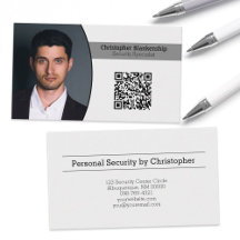 Sécurité personnelle Oval Photo QR Code