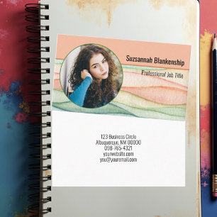 Carte De Visite Sécurité personnelle professionnelle photo ronde p