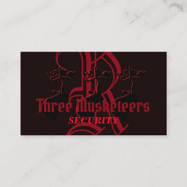 Carte De Visite Securité? Volontaires (Devant)