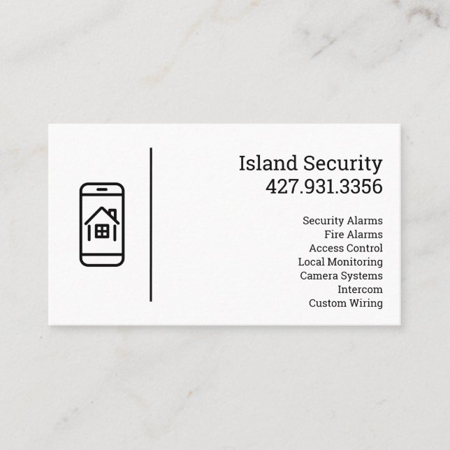 Carte De Visite Security Company (Devant)