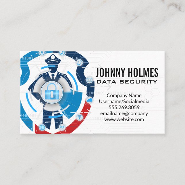 Carte De Visite Security Guard | Cyber Technology (Devant)