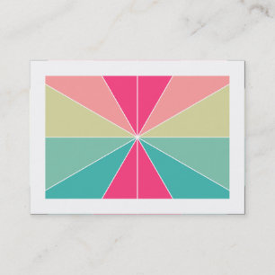 Carte De Visite Segments de couleur 01 (Bordé)