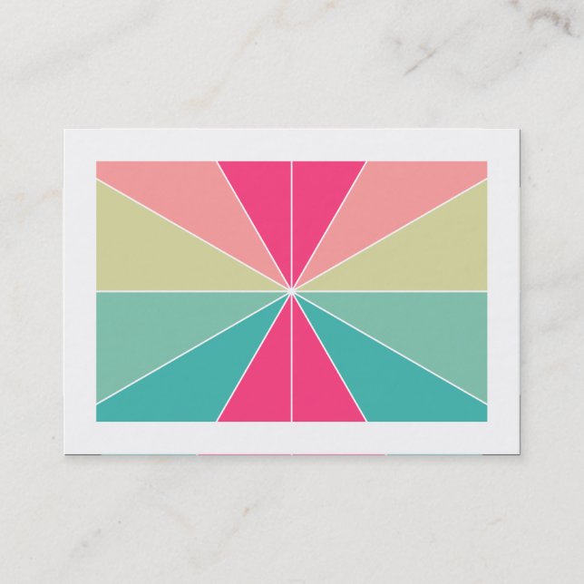 Carte De Visite Segments de couleur 01 (bordés) (Devant)