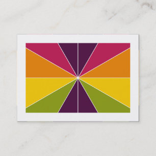 Carte De Visite Segments de couleur 02 (Bordé)