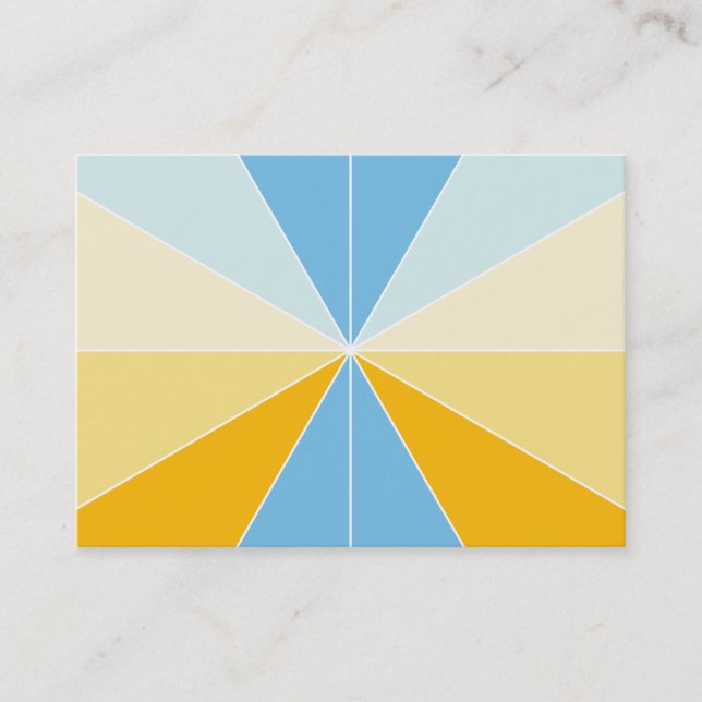 Carte De Visite Segments de couleur 04 (Devant)