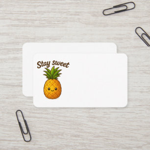 Carte De Visite Séjour sucré - Ananas mignon