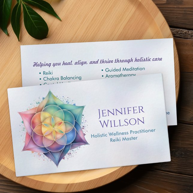 Carte De Visite Semences de vie en Lotus Flower (Créateur téléchargé)