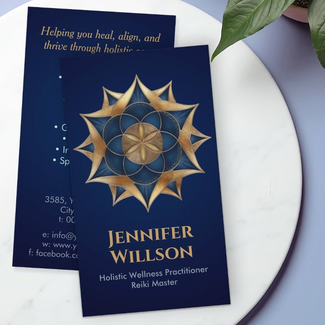 Carte De Visite Semences de vie en Lotus Flower (Créateur téléchargé)